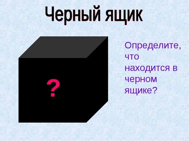 В галерее нашли черный ящик. Черный ящик. Черный ящик для презентации. Вопросы из черного ящика.