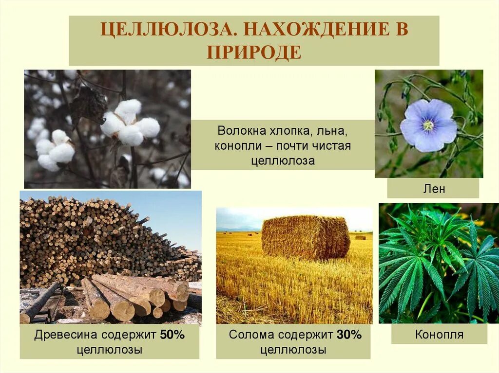 Материалы содержащие целлюлозу