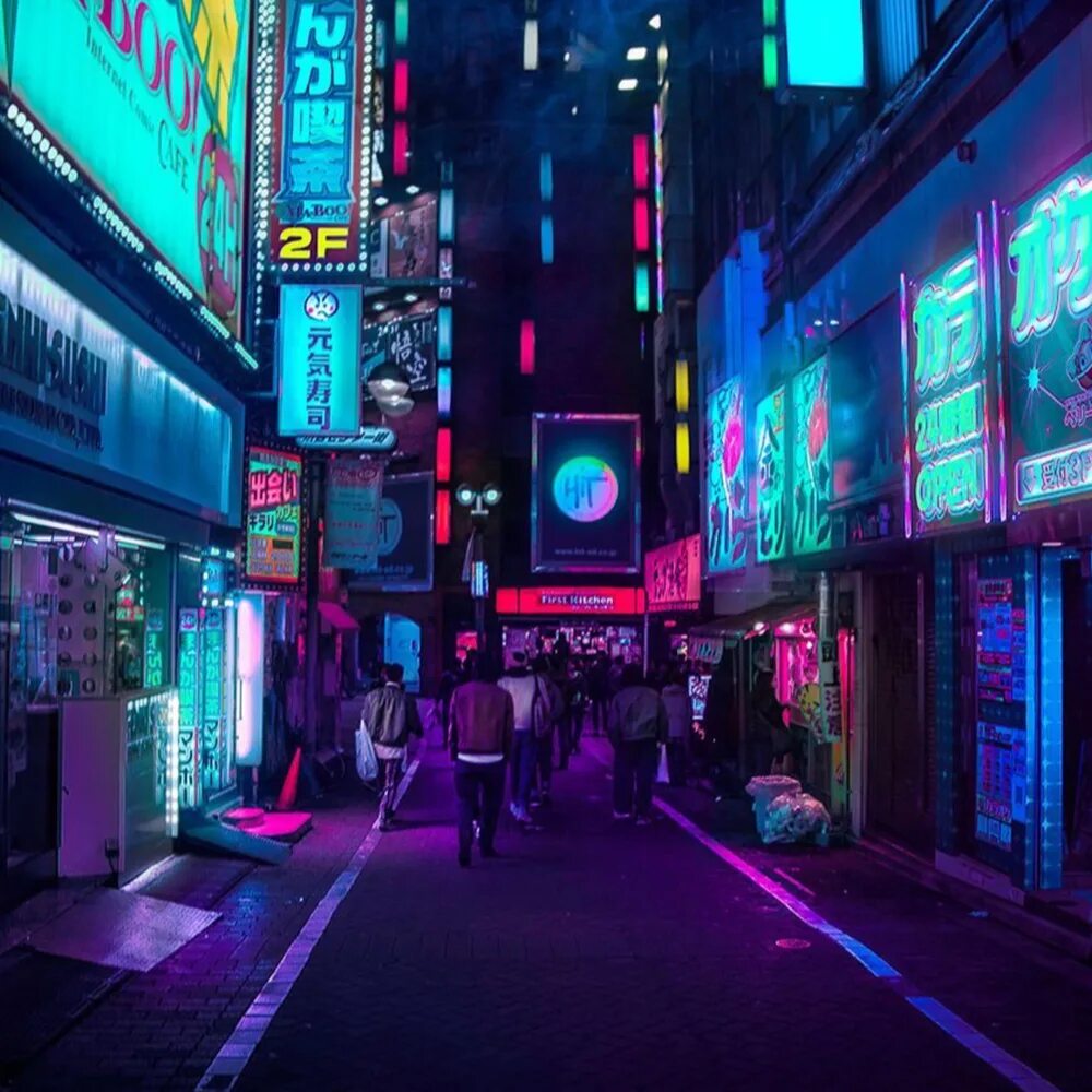 Неоновые улицы Токио Cyberpunk. Cyberpunk 2077 улица неон. Неон Сити Япония Акихабара. Япония Токио улицы.