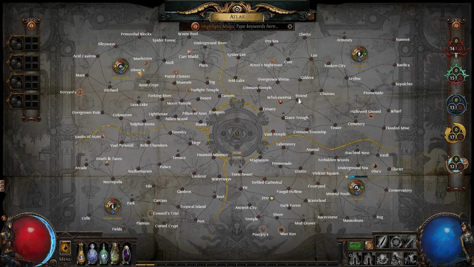 Siege Map POE. Path of Exile атлас. Path of Exile Древо атласа.