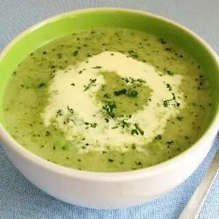 Крем суп из кабачков с сыром