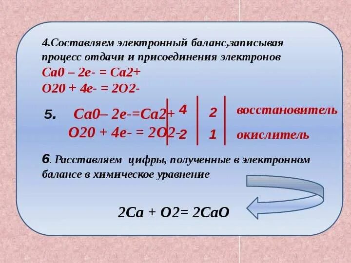 Составить схему электронного баланса