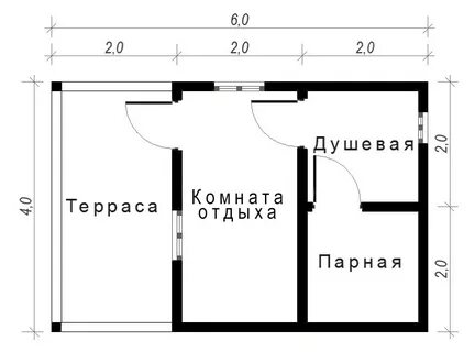 Проект каркасного 6х4