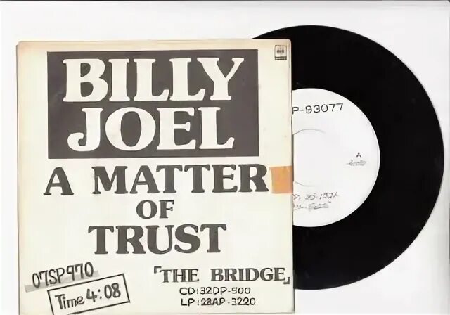 Matter of trust joel. Билли Джоэл a matter. Billy Joel a matter of Trust. A matter of Trust Билли Джоэл. Billy Joel the Bridge 1986.