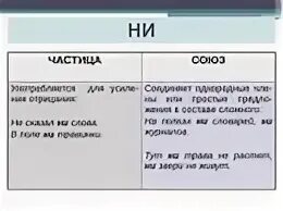 Союз ни ни. Частица ни приставка ни Союз ни ни таблица. Различение частиц ни приставка ни Союз ни. Как отличить частицу ни от Союза ни-ни. Частица и Союз как отличить.