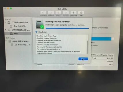 Восстановленный mac