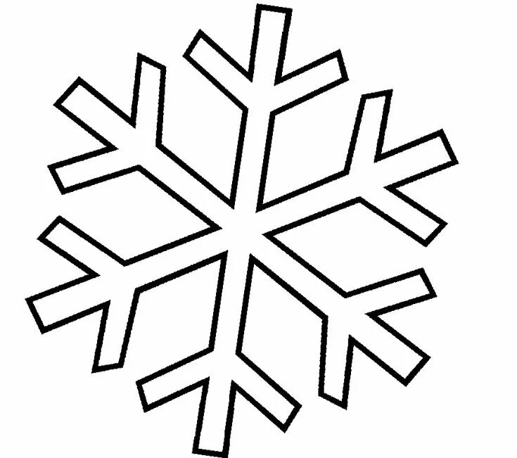 Kar Taneleri Boyama Sayfaları ve Kalıbı Snowflake coloring pages, Printable chri
