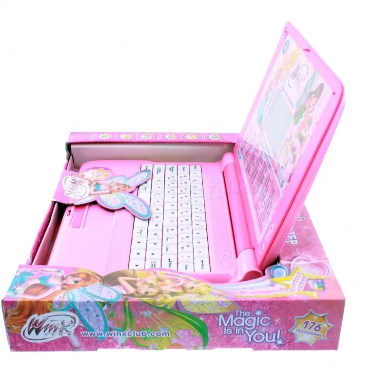 Компьютер Умка Winx pl-1596-1. Обучающий компьютер "Winx" (Умка, pl-1596-1sim). Подарок для девочки. Подарки на день рождения девочке. Что купить дочке на год