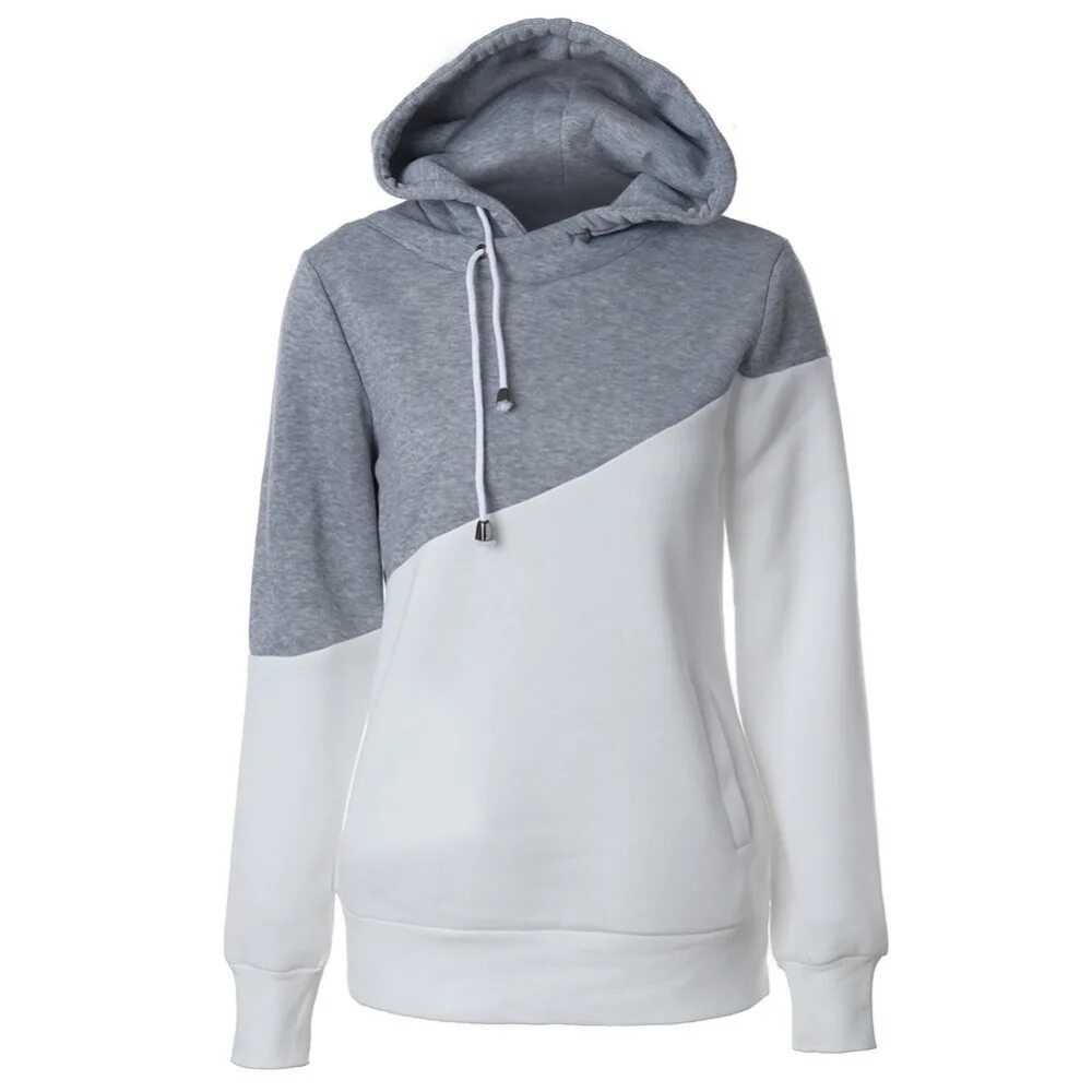 Худи с капюшоном и карманом. Women&#039;s fashion long sleeve hoodies outdoor women casual jumper sweatshirts hoodeds model hood 0159. women hoodies autumn winter patchwork loose harajuku hooded sweatshirt fashion casual long sleeve drawstring pocket pullover. свитшот с капюшоном. серая толстовка с капюшоном женская.