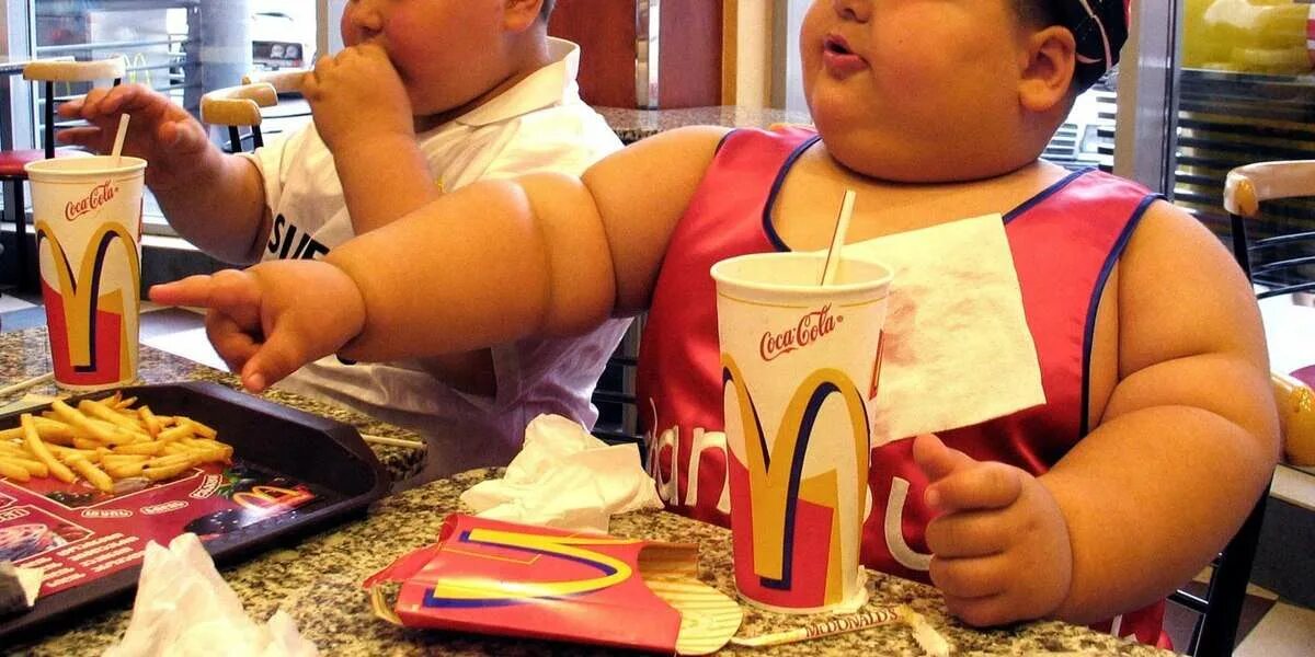 Про толстых детей. Макдональдс прикол. Жирный ребенок в макдаке.
