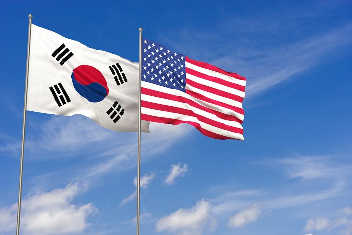Южная Корея и США. Флаг США И Южной Кореи. Флаг Южная Корея. Флаг Кореи Южной и Северной.