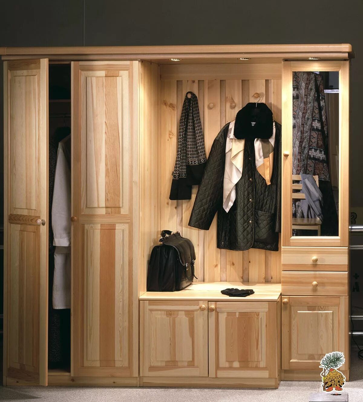 Bermuda Hall Tree with Storage Bench - Espresso Hall tree with storage, Hall tre