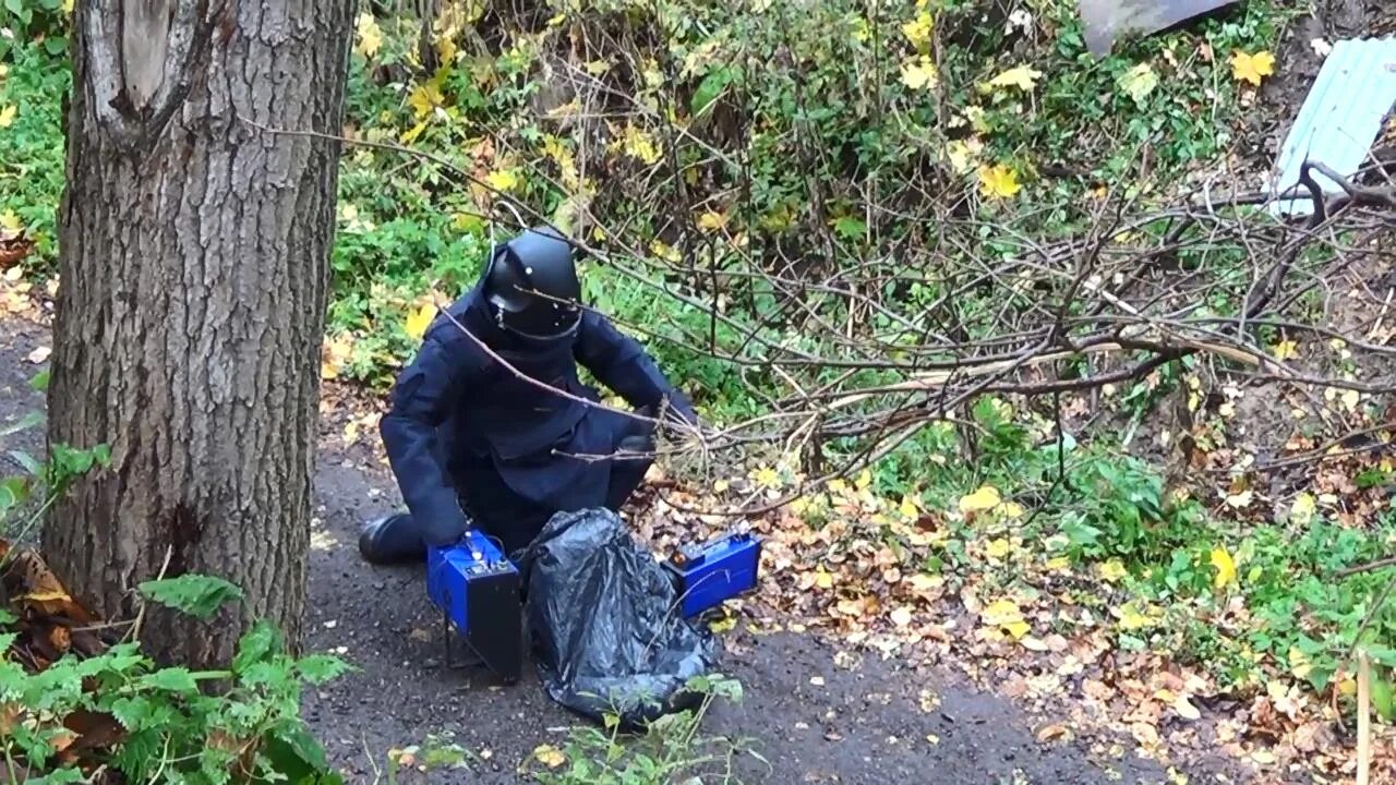 Кадры задержания террористов в лесу