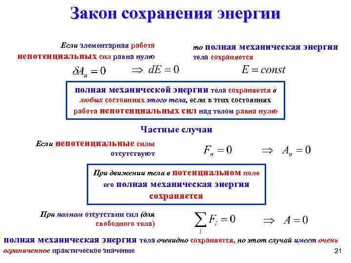 В каком случае механическая работа равна нулю. Закон сохранения энергии работа силы. Изменение механической энергии формула. Закон изменения механической энергии формула. Закон изменения и сохранения полной механической энергии.