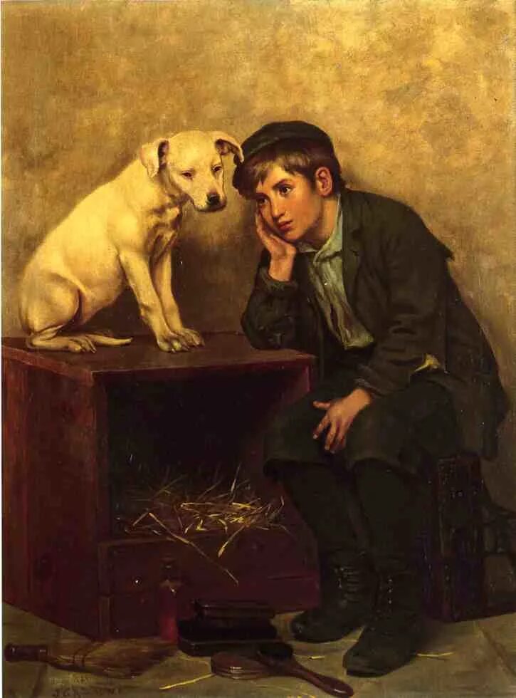 Джон Джордж Браун. Джон Джордж Браун картины. John George Brown (1831-1913). Джордж Браун художник картины. John georges