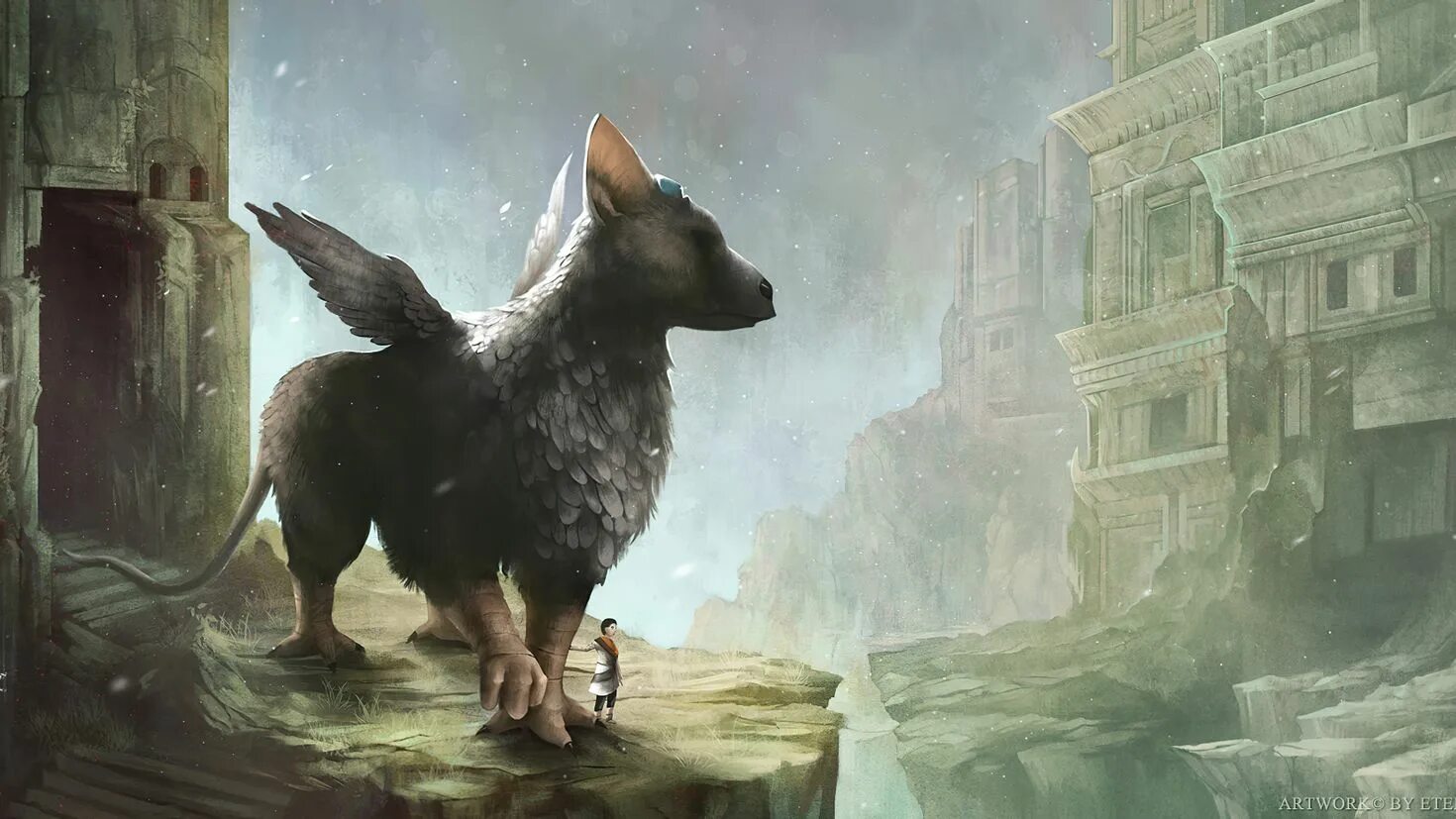 Ласт гардиан. Трико ласт Гардиан. ТРИКОШКА the last Guardian. Трико зе ласт гуардиан. Трико зе ласт Гардиан арт.