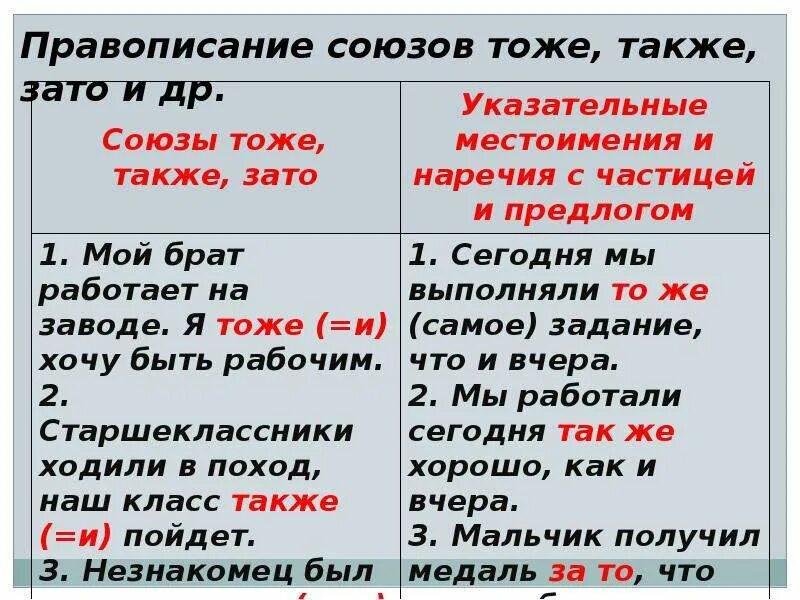 Тоже также чтобы зато упражнения