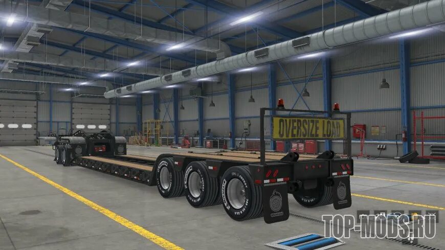 Мод американ трек. Прицепы lowboy для ats. мод american truck simulator трал. америка трек симулятор 1. моды ats 1.47.