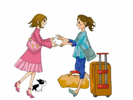 Visit cartoon