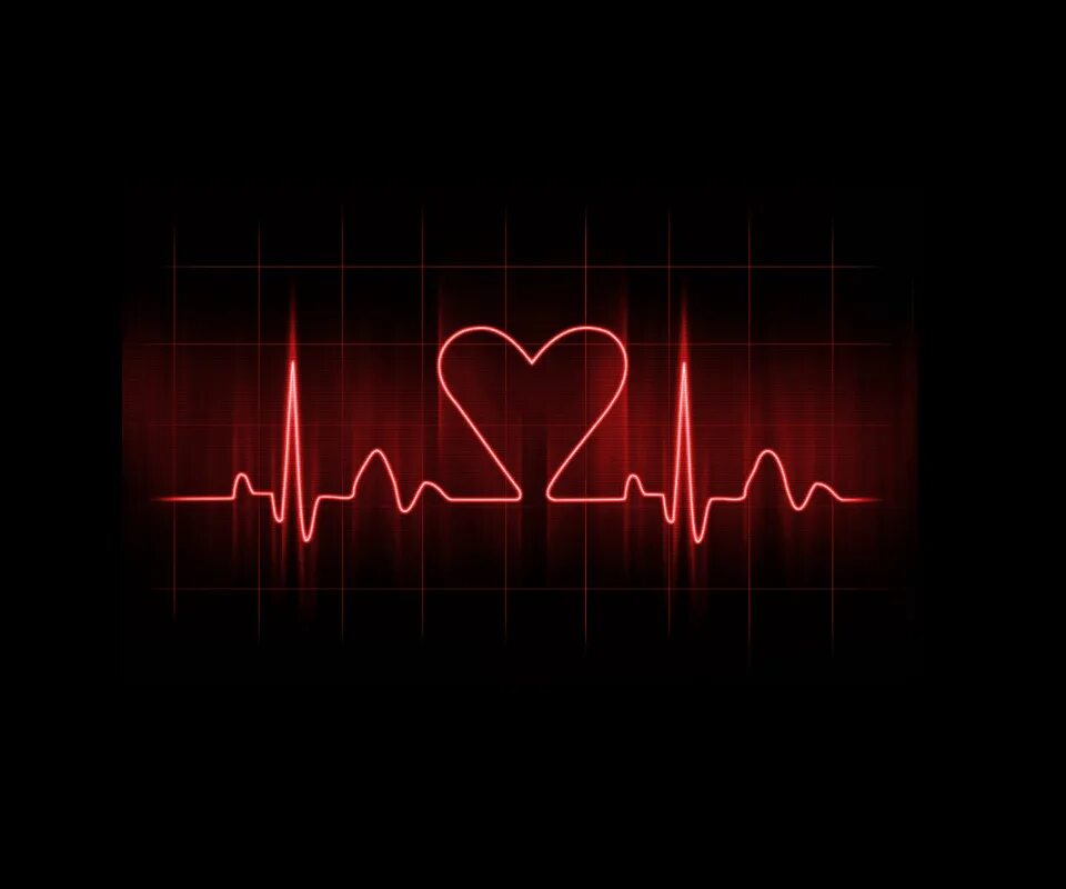 Твое сердце бьется в такт. Пульс любви. Стук сердца. Кардиограмма. Кардиограмма на черном фоне.