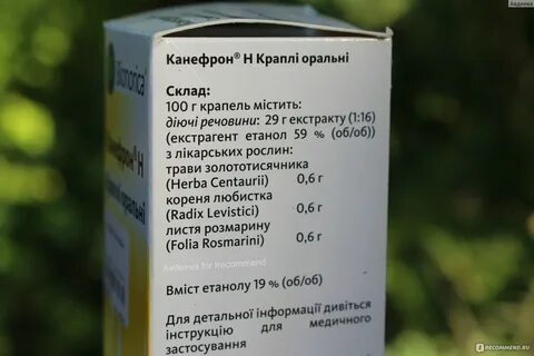Канефрон состав препарата