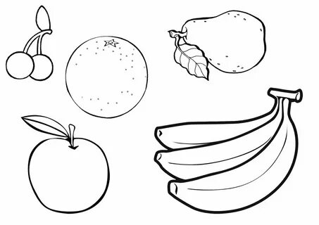Фрукты раскраска для детей