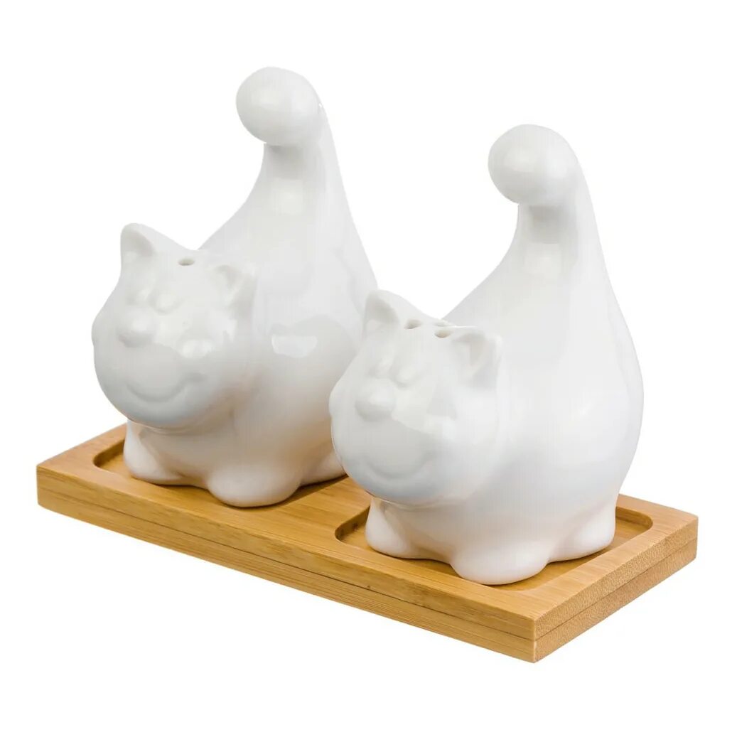 Солонка кот. Elan gallery набор для специй &quot;совы-магистры&quot;. набор д/специй 2 пр. 11,5*7*11 см &quot;заяц с капустой&quot; на дер. подставке. elan gallery набор для специй &quot;коты&quot;. набор для специй &quot; elan gallery &quot; на деревянной подставке ,арт. 540357.
