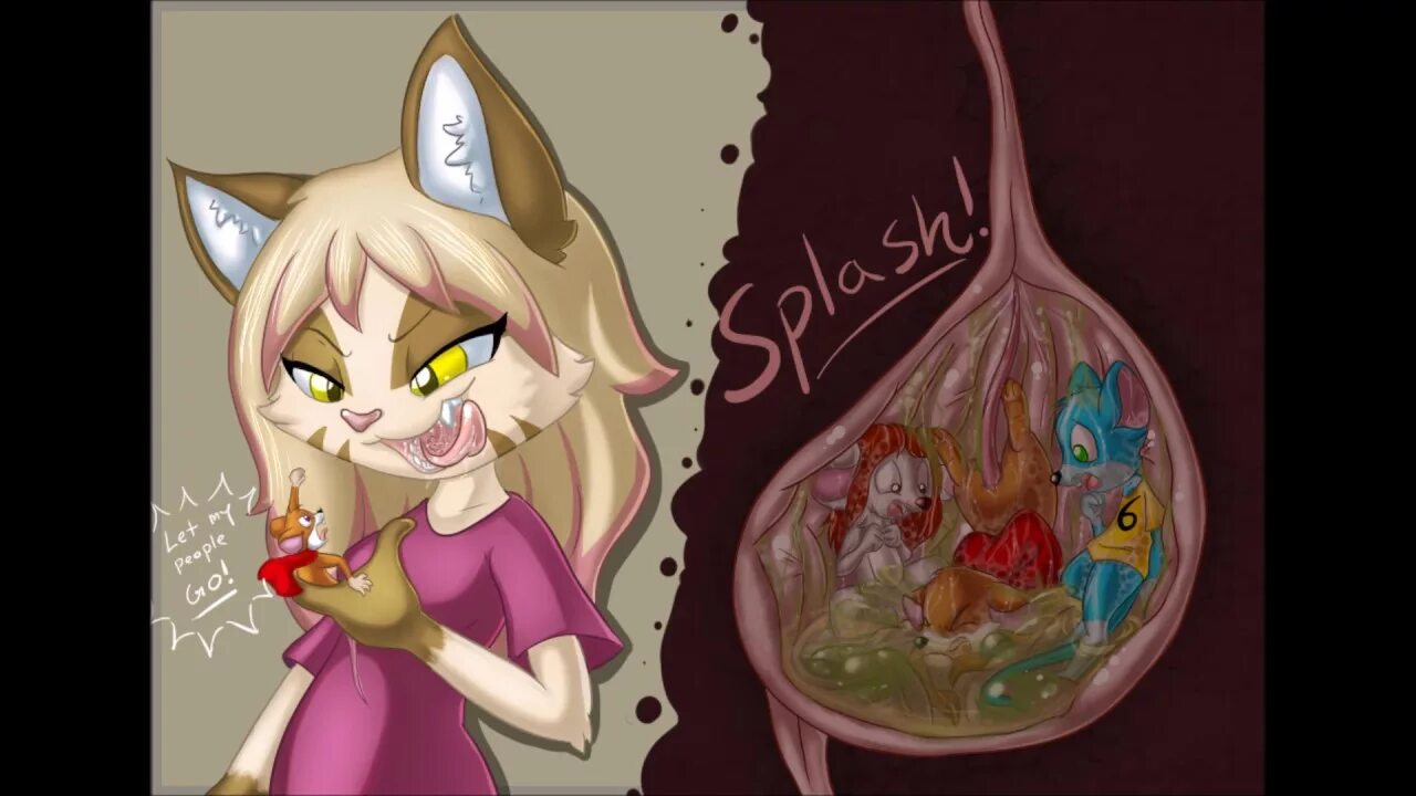 Scat furry. Кошки Vore.