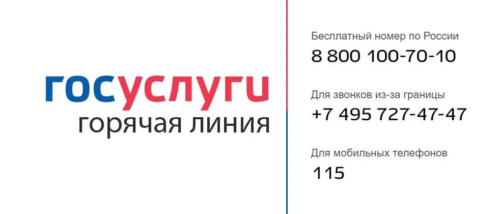 Телефон горячей линии госуслуг спб