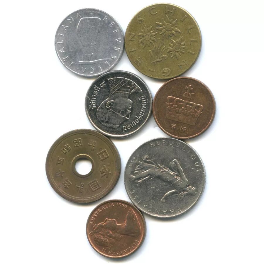 Монеты других государств. Все старинные монеты разных стран. Иностранные монеты разных стран.