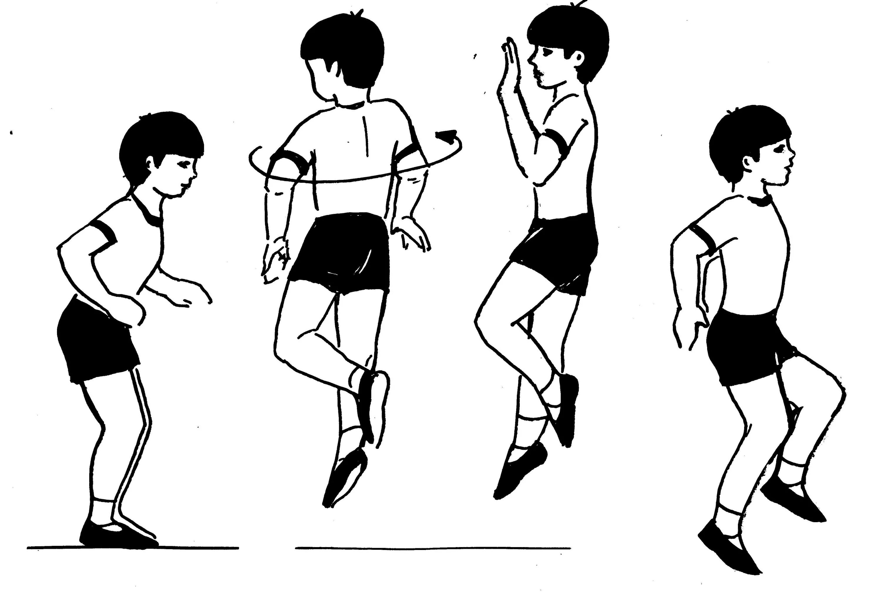 Упражнение игра для подростков. Прыжки с поворотом на 180 градусов техника. Схемы упражнений для детей. Прыжки на месте с поворотами. Прыжки на двух ногах с поворотом.