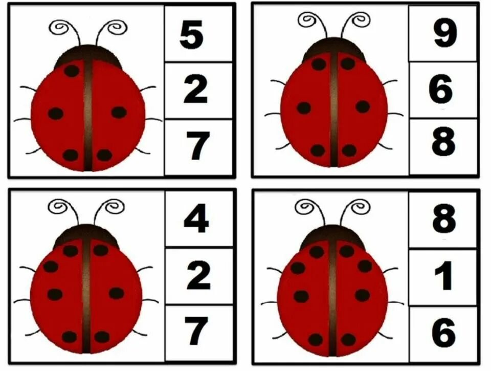 Математические Божьи коровки. Насекомые задания для дошкольников. Божьи коровки для счета с точками. Счет насекомых с дошкольниками. Игра божьи коровки играть