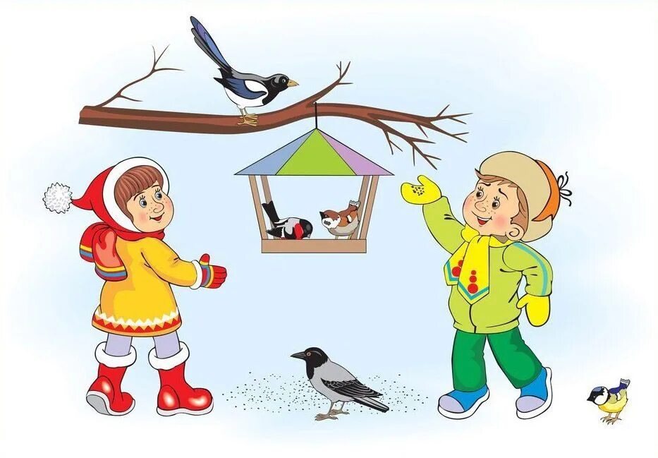 Кормушки для птиц зимой. Покормите птиц зимой. Птицы зимой картинки для детей. Зимующие птицы в кормушке для детей. Құстар біздің досымыз сурет