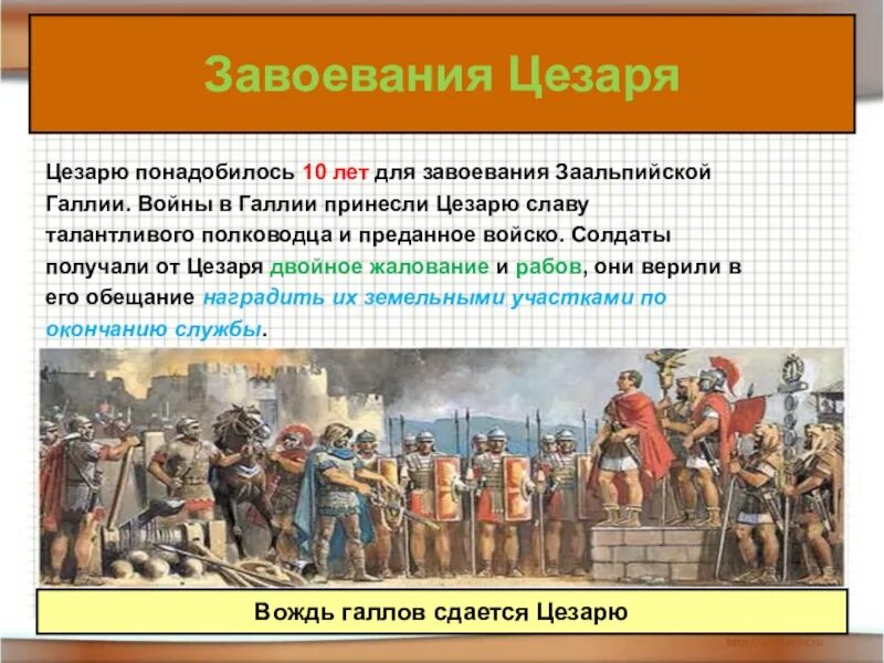 Завоевания Цезаря. Завоевание Галлии Цезарем. Рассказ захват