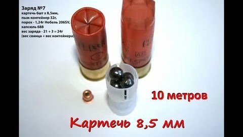 Отстрел картечи