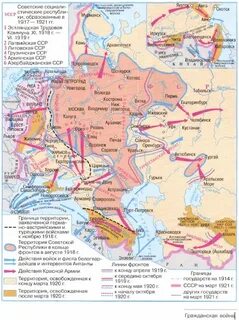 Карты революции 1917 года