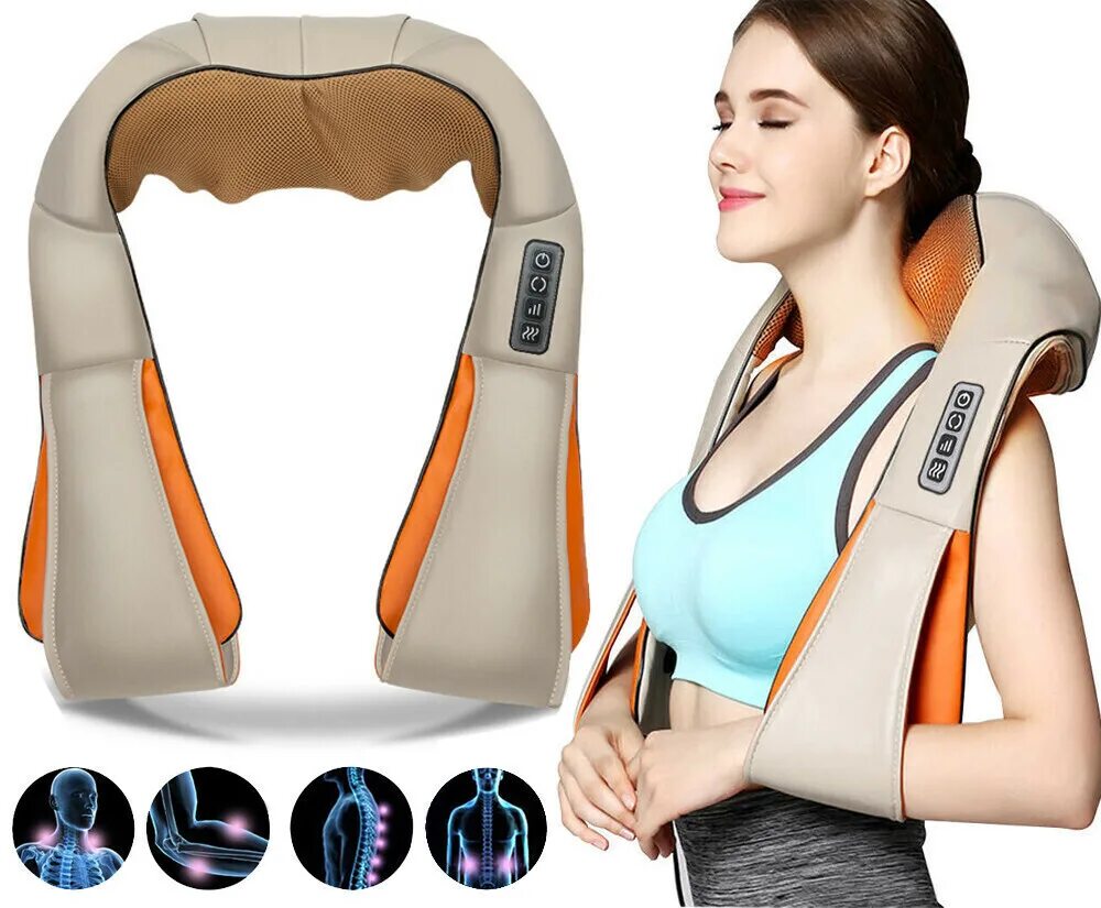 Массажер для шеи спины и плеч электрический. Массажер для шеи Massager of Neck kneading. Подушка массажер Massager Neck kneading. Массажер-пояс роликовый Massager of Neck kneading. Массажер роликовый Neck kneading универсальный.