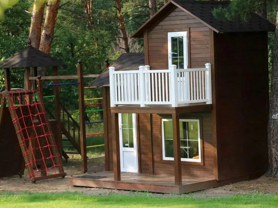 Детский домик двухэтажный