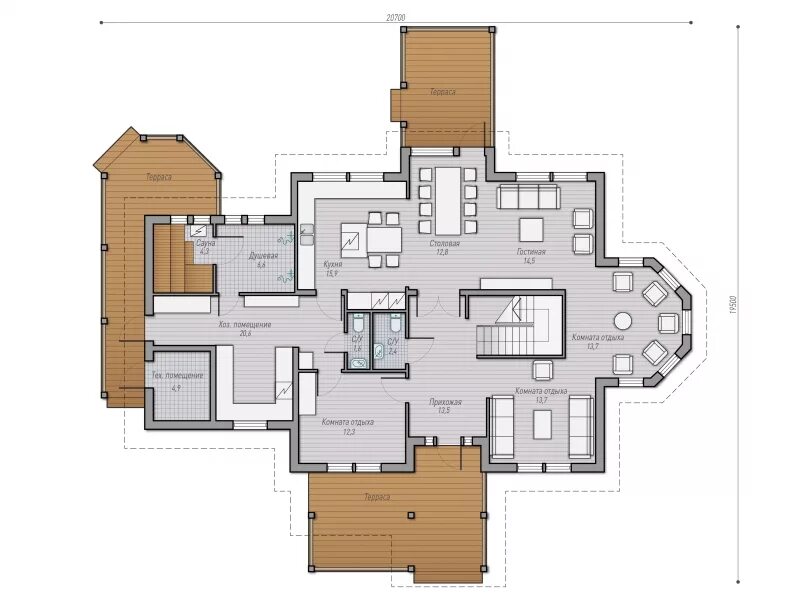Планировка дома ивановы ивановы Gotowy projekt Karmelita 2M 138.35 m² Storey homes, Home design floor plans, Cou