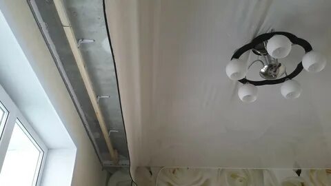Демонтаж светильников натяжного потолка