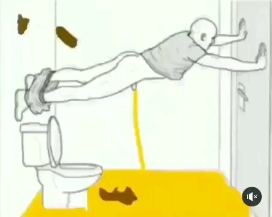 Почему не можешь сходить в туалет. Упражнения для туалета по большому. Запор рисунок. Правильное хождение в туалет.