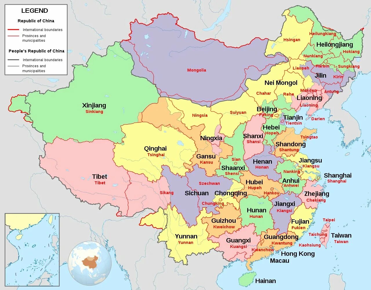 Map of china. Карта Китая с провинциями. Административное деление КНР карта. Административное деление китайской народной Республики. Административная карта Китая.