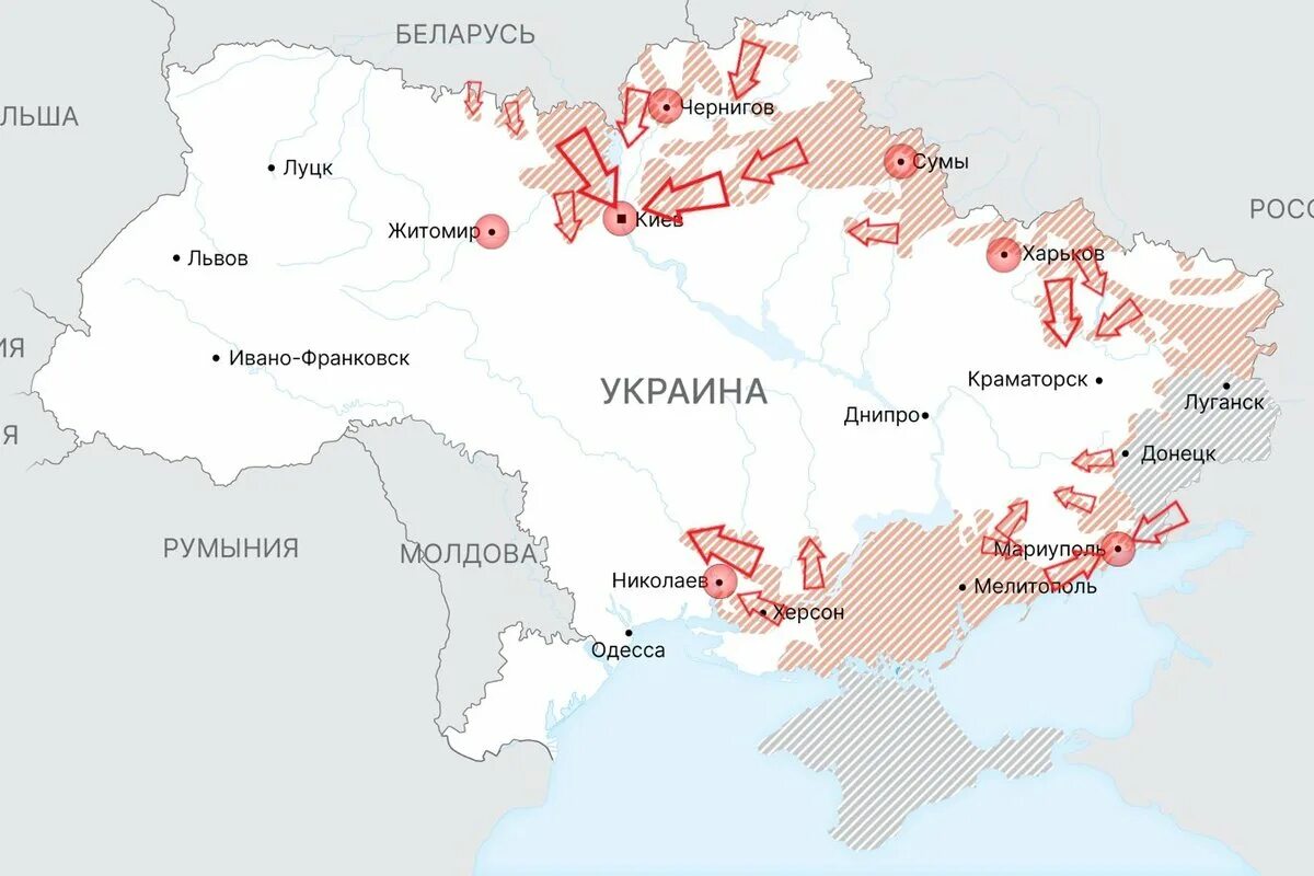 Какие удары наносятся по украине. Карта Украины Мариуполь на карте Украины. Российские войска на Украине карта. Карта ударов по Украине. Российские войска на карте.