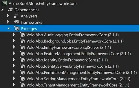 Microsoft entityframeworkcore