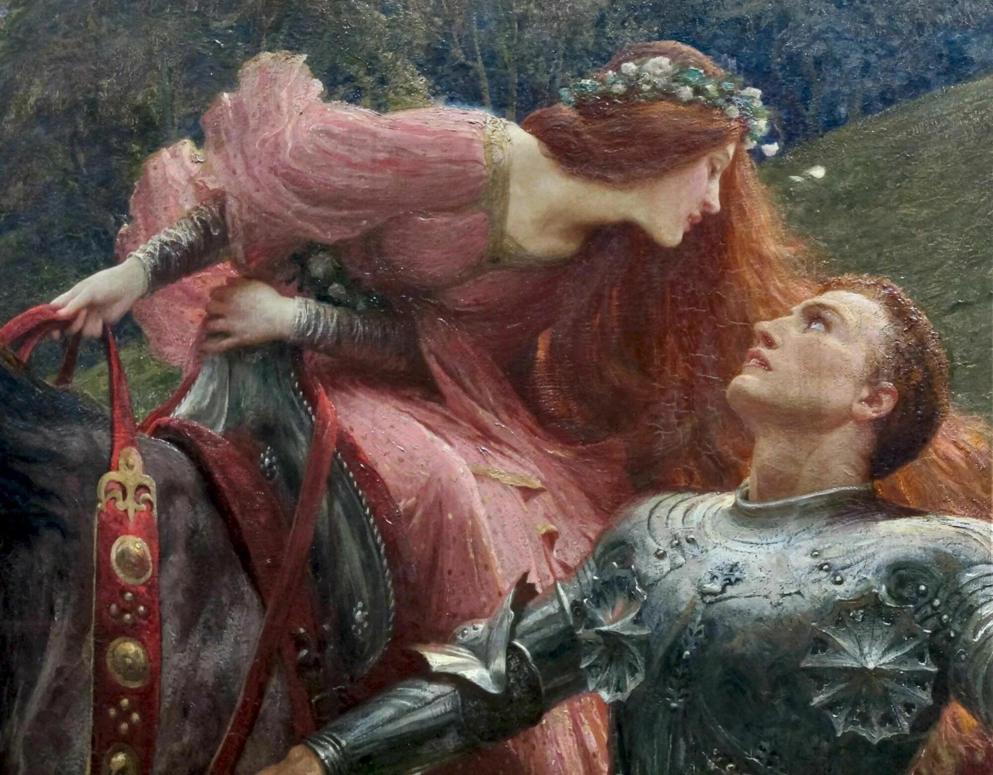 "La Belle Dame Sans merci" (безжалостная красавица), художник: Джон Китс,. Джон Уильям Уотерхаус безжалостная красавица. Фрэнк Дикси рыцарство. Frank Dicksee рыцарство. Посвященный даме и