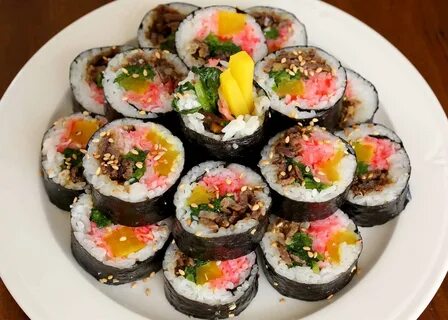 Кимбаб корейская кухня