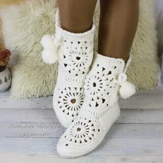 Сапожки крючком мастер класс