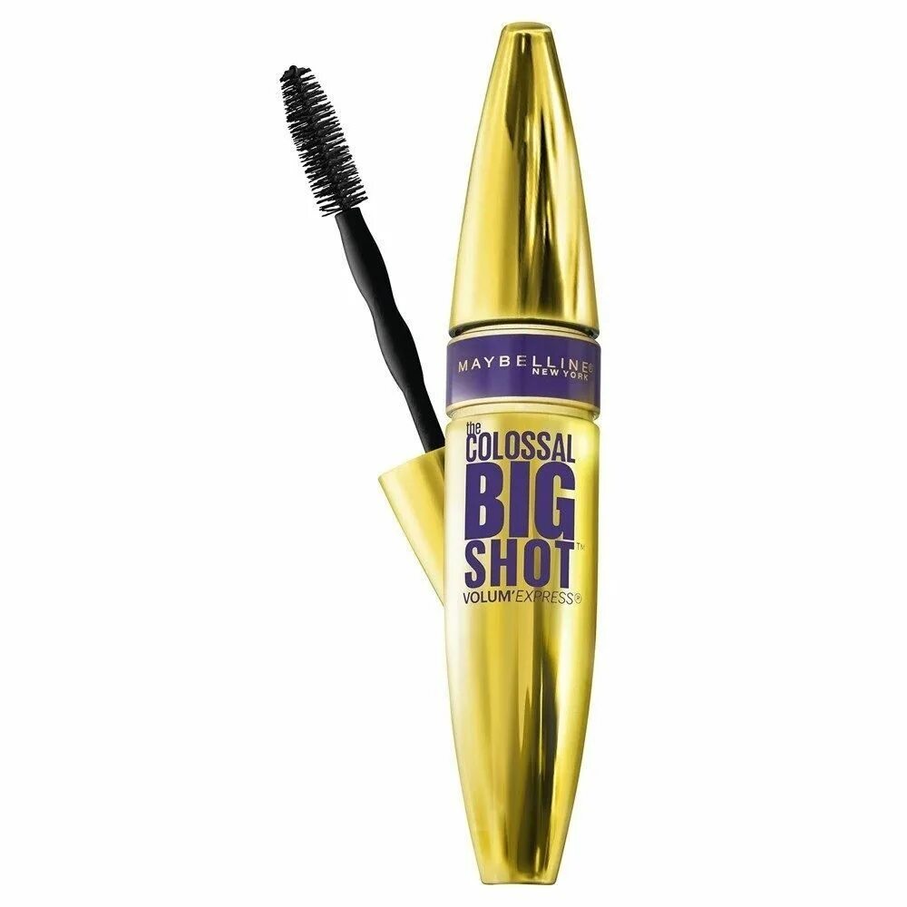 Тушь черно золотая. Maybelline Colossal тушь. Тушь Maybelline Colossal big shot. Тушь Maybelline Volum Express Colossal. Мейбелин тушь Colossal Glam Black.