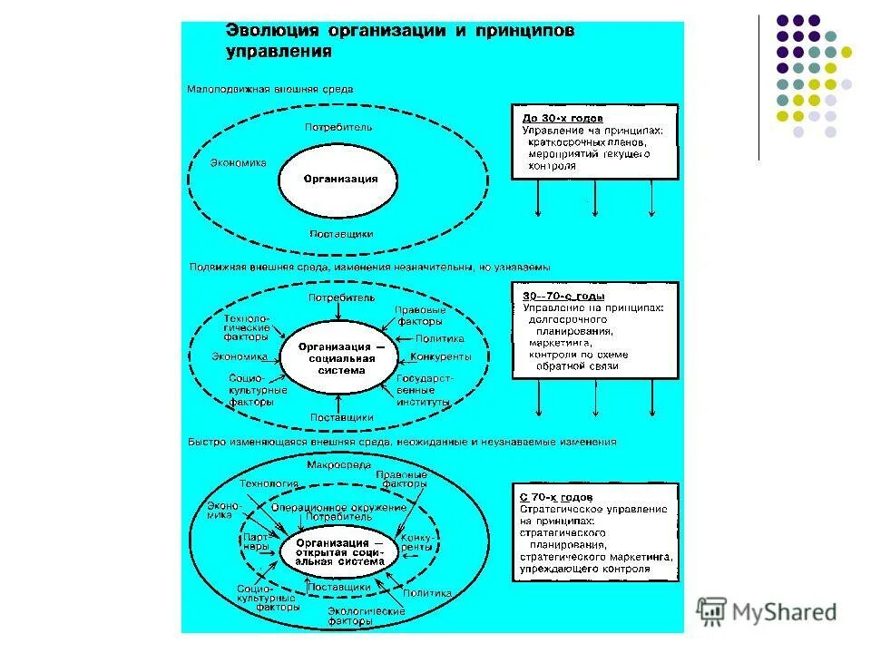 Суть эволюции организации