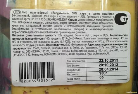 Калорийность пармезана